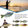 thumbnail image 2 of Leurre Appât Bionique MultiSection Leurre de Poisson Appât Biomimétique pour Toutes Sortes Lot N2, 2 of 6