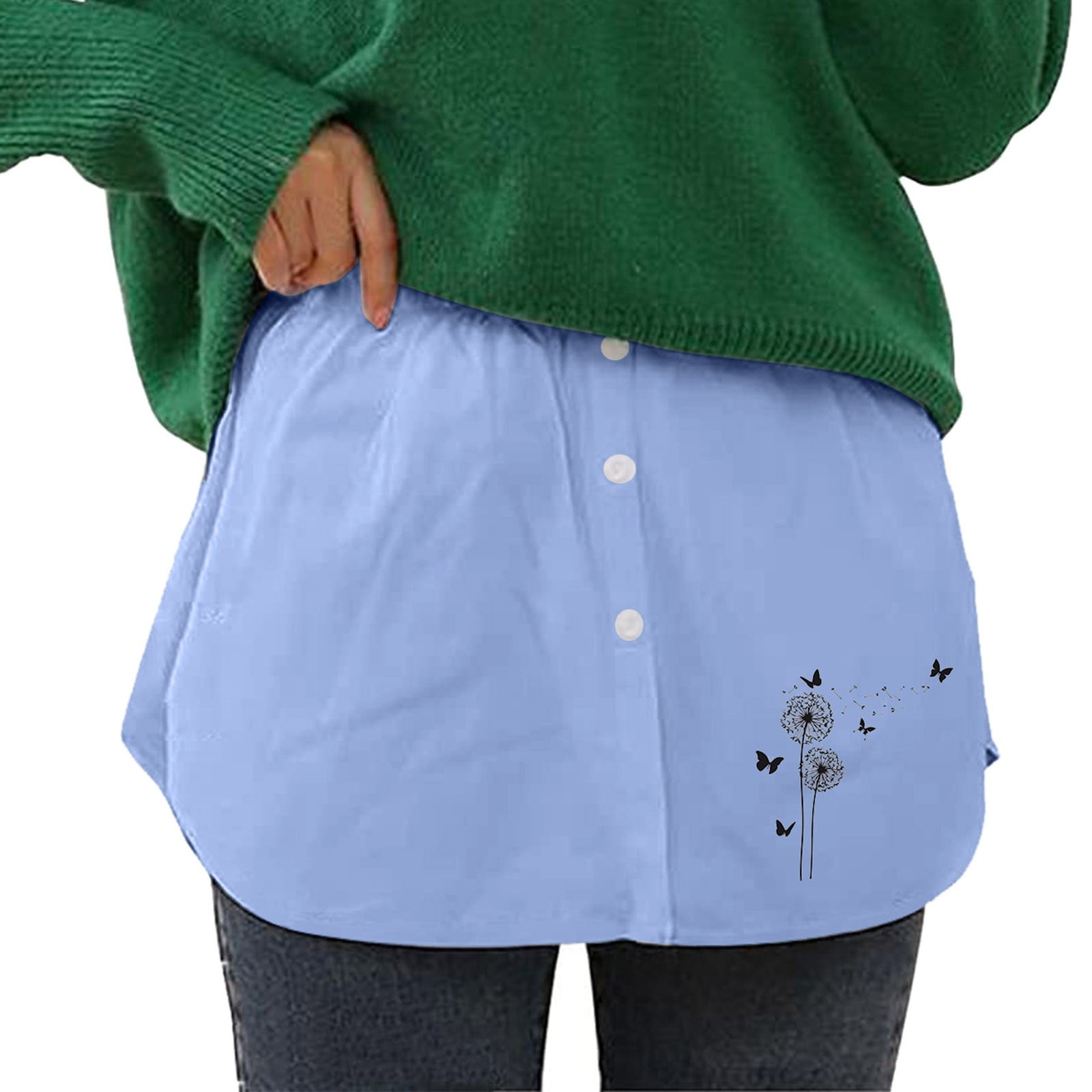 Women's High Waist Fold Over Pocket Shirring Skirt,Skirts For Women(4XL,Blue)  - Walmart.com