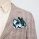 thumbnail image 5 of Nvzi Pañuelos de bolsillo para hombre, para bodas, fiestas, negocios, informales, 9,44 x 9,44 pulgadas, color blanco, 5 of 5