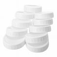 thumbnail image 3 of 20Pcs Plastic Storage Caps Lids Ribbed for 86mm Standard Regular Mouth Mason Jar Bottle, 3 of 7
