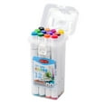 thumbnail image 3 of Marker Pen, 12 Colors Art Markers Set Dual Heads Broad Fine Point Alcohol Based Marker Pens with PP Storage Box for Children Students Adults, 3 of 7