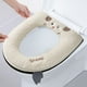 thumbnail image 1 of Funda suave para asiento de inodoro para baño doméstico | Asiento de inodoro con bordado | Funda acolchada y cómoda para tapa de inodoro con asa para una fácil instalación, 1 of 6