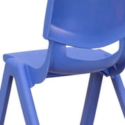 Flash Furniture Emmy Adjustable Classroom Activity Table for Kids with 6 Chairs, Blue/Gray