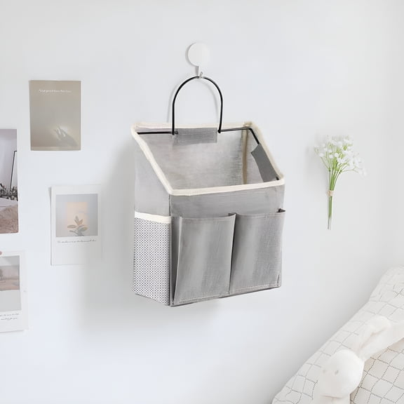 LAMIRO Small Wall Hanging Baskets for Organizing,Wall Hanging Storage Bags as Over The Door Organizer,Wall File Organizer,Storage and Organization for Bedroom,Office,Camper