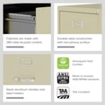 thumbnail image 4 of Hirsh 22" Deep 2 Drawer Letter Width Vertical File Cabinet, Commercial Grade, Putty, 4 of 15