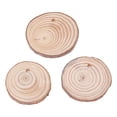 thumbnail image 3 of Madera 50 Uds. Disco De árbol Rebanada De Madera Para Manualidades DIY Decoración De Madera Rústica Para Fiesta De Boda 4-6cm, 3 of 8