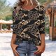 thumbnail image 5 of Xuyuer Unisex Print 3/4 Sleeve Tee - Fashion Women's Loose Casual Round Neck 3/4 Sleeve Oversized Top for Music Festival Grounds, and Free-Spirited Gender-Neutral Layered Street Style, 5 of 7