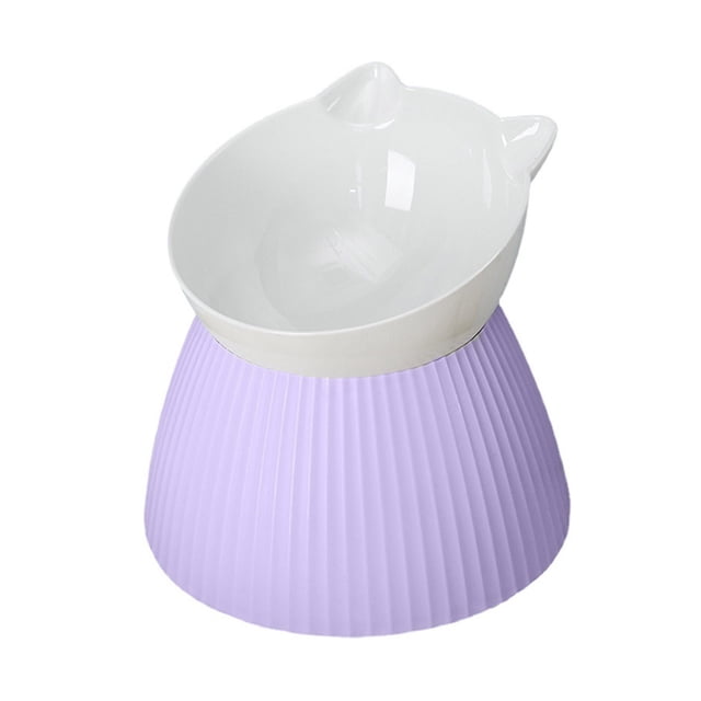 TIELUTT Ceramic Raised Cat Bowl Raised Cat Bowl Vomiting Cat Bowl Suitable For Indoor Cats Panniers For Small Dogs Dog Trimming Accessories Dog Bike Rack Train Dogs Leash Dog Trailer Accessories
