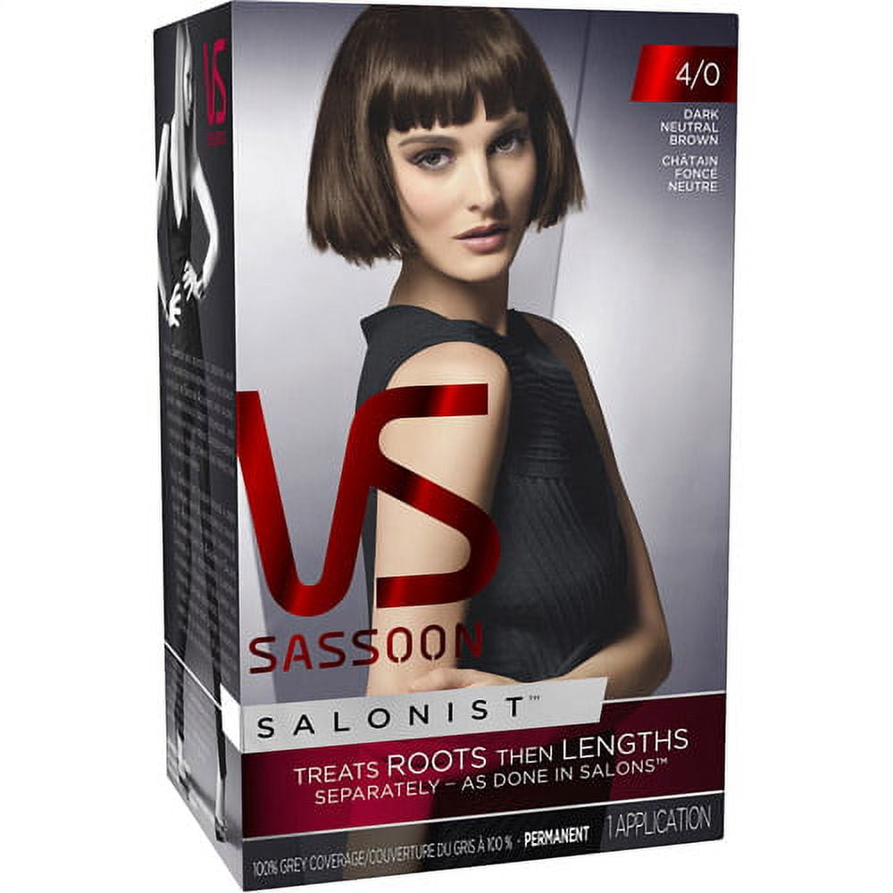 Vidal Sassoon Salonist Hair Color, 4/0 Dark Neutral Brown