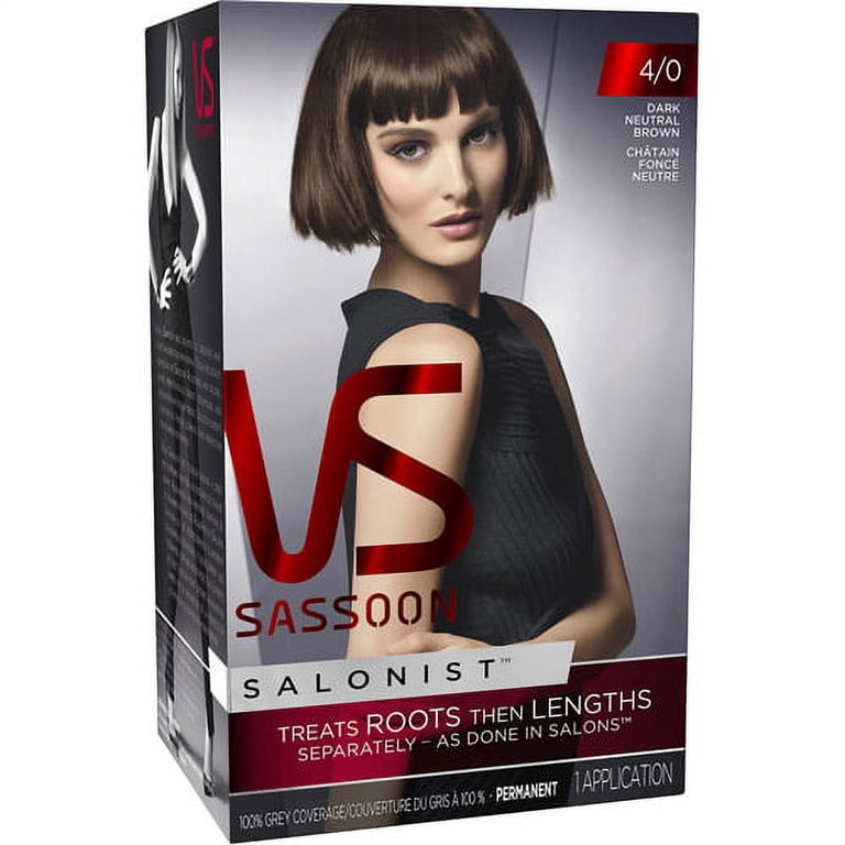 Vidal Sassoon Salonist Hair Color, 4/0 Dark Neutral Brown