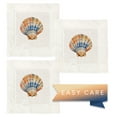 thumbnail image 4 of Jolitee Decorative Hemstitch Cocktail Napkins, 6"x6" Washable Linen-Like Cloth Napkins, Handmade for Entertaining and Everyday Use (Scallop Shell), 4 of 9