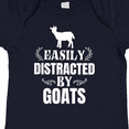thumbnail image 4 of Inktastic Easily Distracted by Goats Boys or Girls Baby Bodysuit, 4 of 5