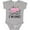 AC-Heather Grey, variant on First Birthday Unicorn Cat Girls Girls Baby Bodysuit