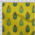 thumbnail image 3 of oneOone Cotton Poplin Twill Medium Yellow Fabric Floral & Paisley Block Sewing Craft Projects Fabric Prints By Yard 56 Inch Wide, 3 of 4
