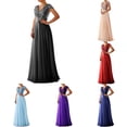 thumbnail image 2 of Women Ladies Bridesmaid Wedding Maxi Dress Cocktail Prom Ball Gown Evening Party, 2 of 7