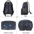 thumbnail image 5 of KUIFORTI Blue Axolotl Kids Backpack Girls Bookbag Fashion School Bag with Laptop Compartment Front Pockets Back to School Essentials Gifts, 5 of 7