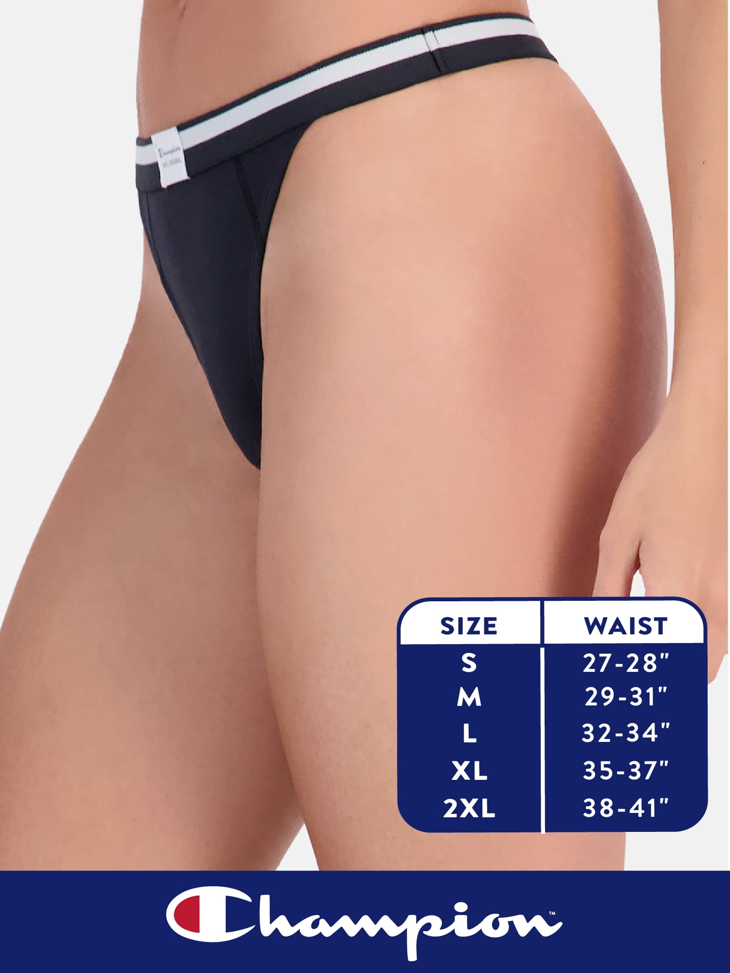 Champion Women's Thong Underwear, 3 pack, Sizes S - XXL