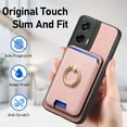thumbnail image 6 of Allytech Motorola Moto G Play (2024) Case, Detachable Magnetic Wallet Case with Card Holder & Ring Stand, Support Car Mount, Premium PU Leather Shockproof Durable Protective Slim Case Cover - Pink, 6 of 11