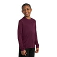 thumbnail image 4 of Sport-Tek Youth Long Sleeve PosiCharge Competitor Tee-M (Maroon), 4 of 5