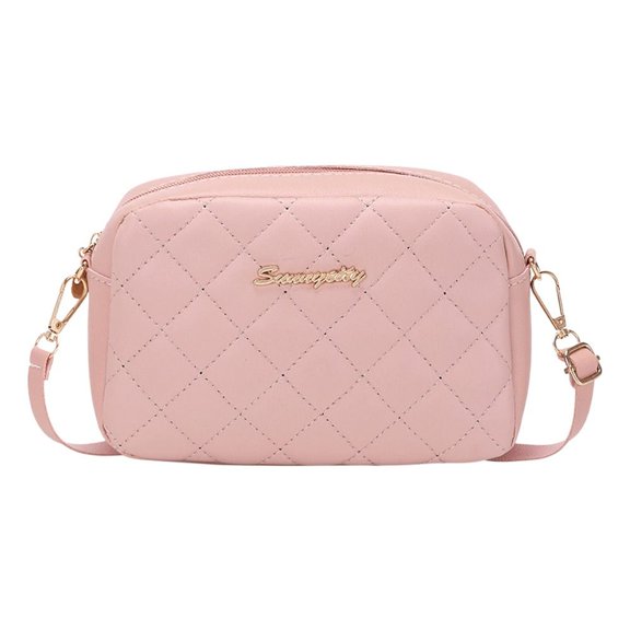 Small Fashion Crossbody Chain PU Leather Shoulder Bag Women Messenger Bag Handbags PINK