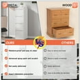 thumbnail image 4 of Kooyon 4 Drawer Vertical File Cabinet with Lock, White Metal Filing Cabinet, 17.8" Deep, Fits A4/Letter/Legal, Home Office -Assembly Required, 4 of 9