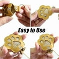 thumbnail image 4 of Paw Keys, Pawkeys, Handcrafted Leather Keepsake, Pet Hair Keychain for Dog Cat, The Paw Print Keepsake, Leather Paw Print Pet Fur Keepsake Keychain（Purple*3pcs), 4 of 6