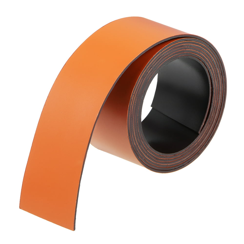 Dry Erase Magnetic Strip 1 Inch x 3.3 Feet Magnetical Sheet Labels Stickers Writable Orange ...