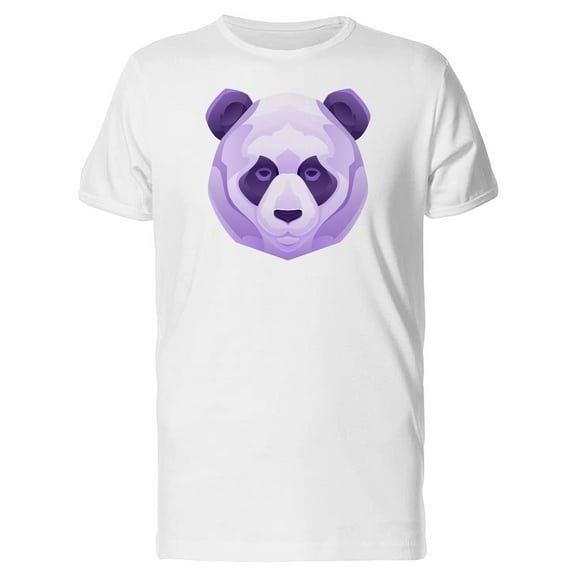 Panda Head Purple Tint T-Shirt Men -Image by Shutterstock, Male x-Large
