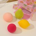 thumbnail image 3 of CHUANK 4pc Fruit Themed Makeup Sponge Set  Multi-Shape Beauty Blender  Dry & Wet Dual-Use  Soft Foundation Blenders, 3 of 4