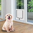 thumbnail image 2 of Cat Door,4 Way Rotating Switch Pet Door Plastic Pet Door Elevated Design, 2 of 10