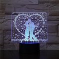 thumbnail image 2 of Love 3d Led Night Light Kids Bedroom Table Lamp, 2 of 3