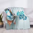 thumbnail image 4 of Throw Blanket for Couch, Let's go Travel Around the World Super Soft Fuzzy Comfy Warm Throw Blanket, Cuteness Lightweight Cozy Plush Flannel Blanket & Throws for Sofa and Bed All Season, 4 of 5