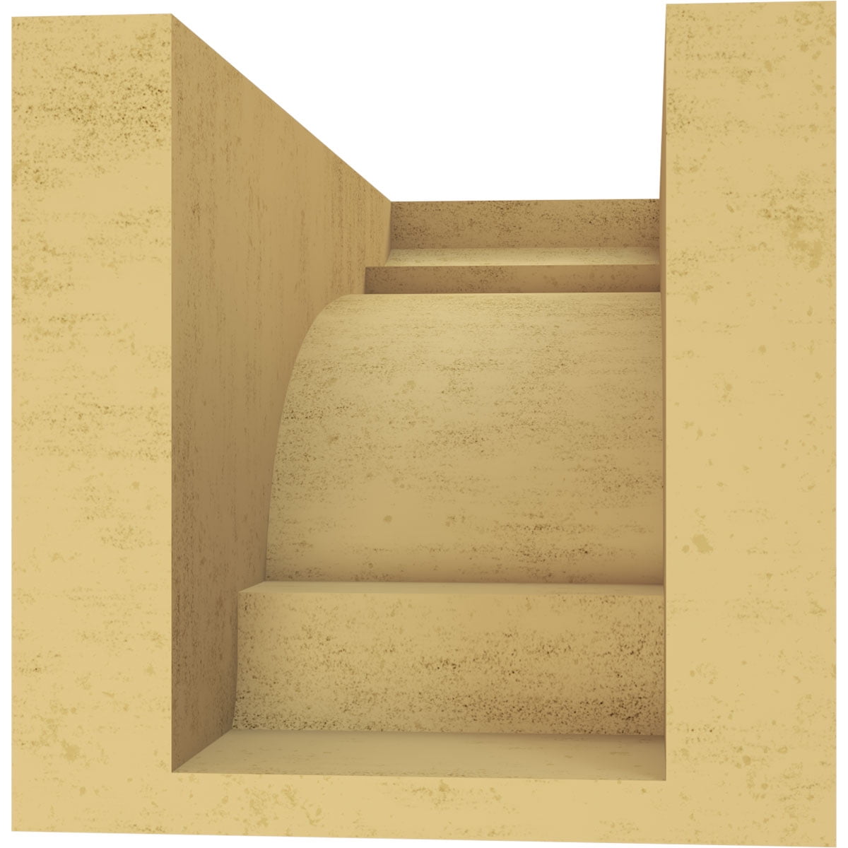 5"W x 10"D x 5"H Wide New Brighton Rough Cedar Woodgrain TimberThane Corbel, Primed Tan
