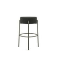 thumbnail image 2 of Amisco Clovis 30 In. Bar Stool - Charcoal Grey Polyester / Grey Metal, 2 of 7