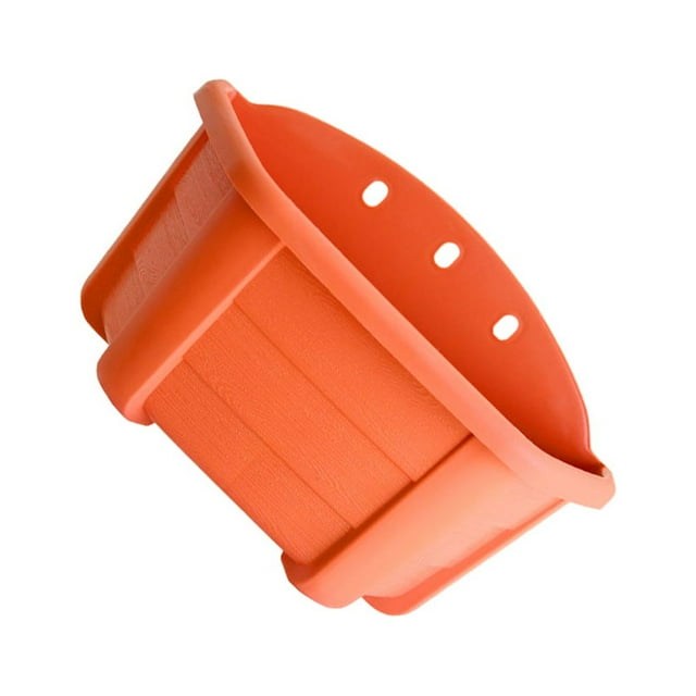 Injueey Maceta de plástico para flores, resistente y duradera, resistente a la corrosión, para el hogar y el jardín, para plantas, Jardín y Patio rojo ladrillo