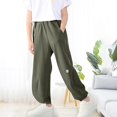 thumbnail image 4 of Lenpel Boys' Baggy Joggers Elastic Waist Cinch Bottom Pull on Pants Athletic Casual Trousers with Pockets 5-16 Years, 4 of 4