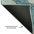 thumbnail image 3 of Addison Rugs Mayfield Washable Contemporary Watercolors Blue Runner Rug, 2'3" x 7'6", 3 of 5