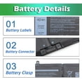 thumbnail image 4 of JK6Y6 Battery For Dell Latitude 3410 3510 Vostro 5300 5401 5501 Inspiron 5300, 4 of 9