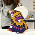 thumbnail image 6 of Dreamtimes Halloween Skull Purple Tie Dye Kitchen Towel, Dish Towels Quick Drying Tea Towels Absorbent Hand Towels for Kitchen Sink Dinner Table 28 x 18 Inches, Set of 1, 6 of 7
