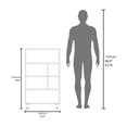 thumbnail image 6 of LiviNest 6-Shelf Bookcase Storage Cabinet: Modern Melamine Office Organizer - Compact Design for Creative Studio & Workspace Use, 6 of 6