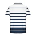 thumbnail image 3 of ZCFZJW Polo Shirts for Men Big and Tall Regular Fit Summer Short Sleeve Lightweight Performance Golf Shirt Mesh Summer Casual Striped T-Shirt Tops Navy S, 3 of 4