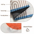 thumbnail image 6 of Round Rugs 5Ft, Beige Boho Round Area Rug Washable Indoor Throw Carpet, Modern Abstract Art Geometric Striped Soft Non Slip Circle Rug for Cabinet Bathroom Home Decor Aesthetic, 6 of 8