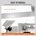 thumbnail image 6 of VEVOR 2 Sets Solar Panel Mounting Brackets 45-Inch, 0 to 90° Adjustable Tilt Mount Brackets Support 100-400W Solar Panels, Lightweight Aluminum Brackets with Folding Tilt Legs for RV Boat Off-Grid, 6 of 9