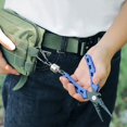 thumbnail image 7 of Washranp Magnetic Clip Fly Fishing Net Release Holder Retractor, Heavy Duty Retractable Safety Fishing Tool Ropes Steel Wire Coiled Lanyard Carabiner, 7 of 7