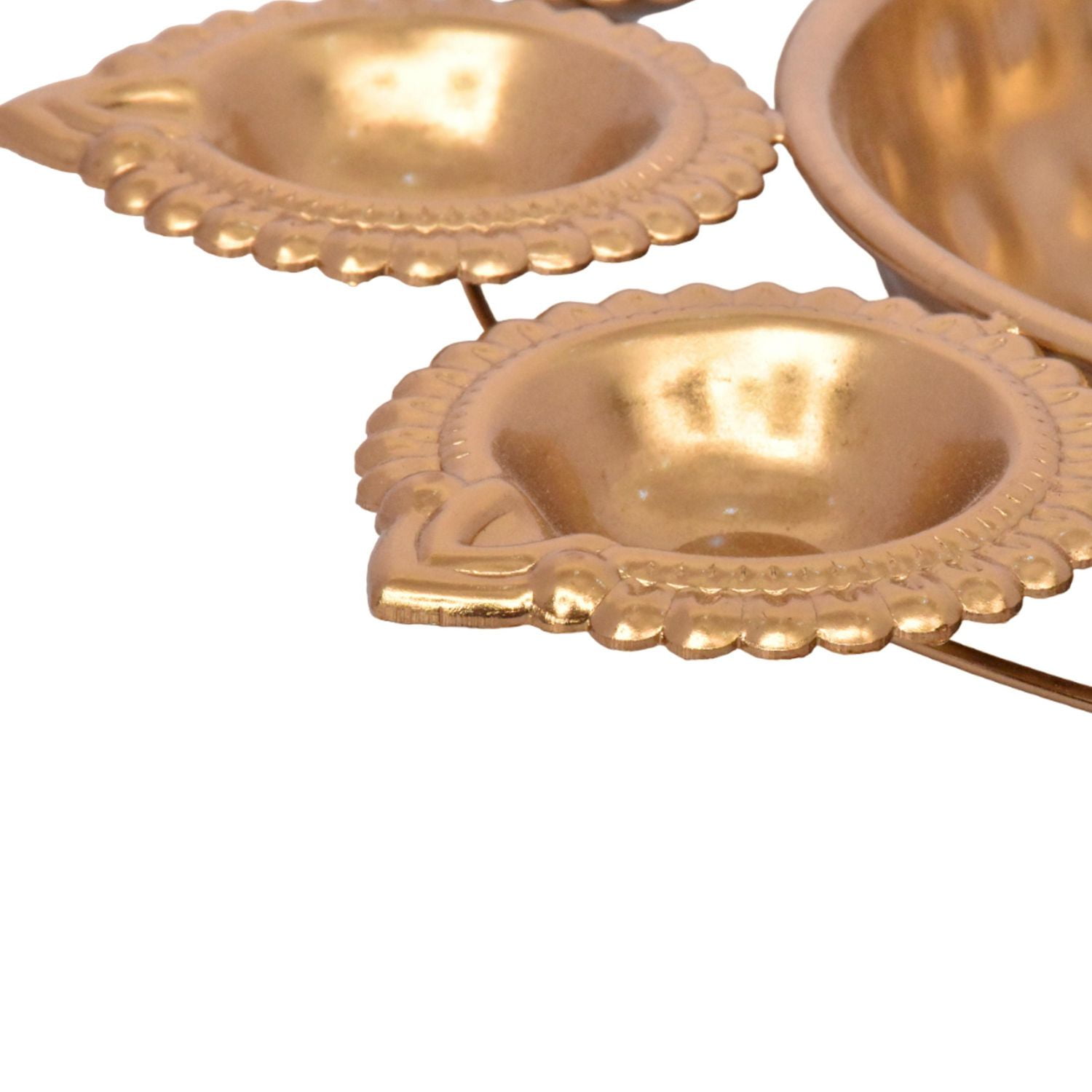 Way to Celebrate Diwali Decoration Metal Urli Bowl Gold Finish 11.75 inch