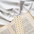 thumbnail image 6 of Kdxio Bees and Flowers Print Metal Tassel Bookmarks,Perfect Gift for Art Lovers and Bookworms Metal Bookmarks for Women, 6 of 8