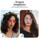 thumbnail image 3 of Party Sunglasses 6 Pairs Gold Frame Gray Lens Eyewear For Beach Holiday Fashion Accessory, 3 of 5
