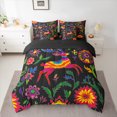 thumbnail image 3 of Manfei Hippie Reindeer Animal 7-Piece Twin Bedding Sets for Teens, Mandala Flower Botanical Bedding Comforter Set, Countryside Reversible Sheet Sets, Lightweight Room Decor, 3 of 8