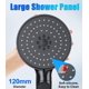 thumbnail image 3 of Mejore su experiencia de ducha, elegante diseño, rociador de mano de alta presión que ahorra agua, instalación sin herramientas y protección de doble filtración para piel y cabello secos (negro), 3 of 5