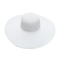 thumbnail image 3 of Women's Wide Brim Sun Hat, Straw Style Beach Hat for Summer, Sun Protection Floppy Hat for Travel and Vacations, Lightweight Casual Hat for Spring and Summer - White, 3 of 3